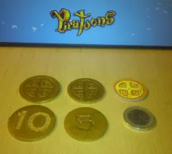 Pirate gold coins