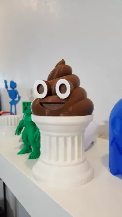 Poop Emoji Trophy With Eye Rings