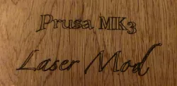 Prusa MK3 laser engraver / cutter mod