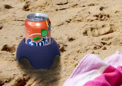 Sand Coaster -- Keep Your Soda Pop Can Clean and Free from Sand!