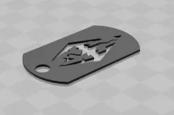 Skyrim Dog tag - Key chain 