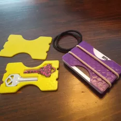 Slim Wallet with Key Holders