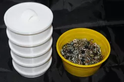Stacked Screw sorter storage 