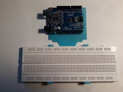 Stand for Arduino and project board. 