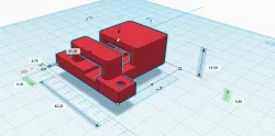 Stock Ender-2 Caliper Bed Leveling mount 
