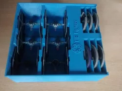TIE Fighter x6 Holder (X-Wing Miniatures) for Stanley organizer