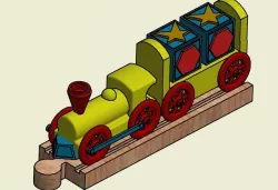 Toy Train With Track