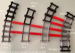 Train Tracks compatible with Lego® Train Tracks