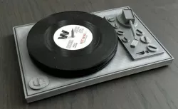 Turn table - holder for record coasters - Remix