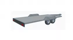 two axle trailer 1/10 (remorque deux essieu FR)