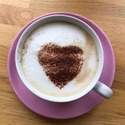 Valentines Heart Cappuccino Stencil