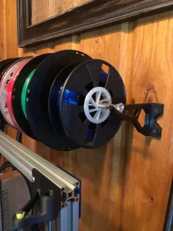 Wall mount spool bracket