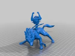 Wolf Link with Midna