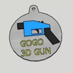 3D Gun Propaganda Key Holder
