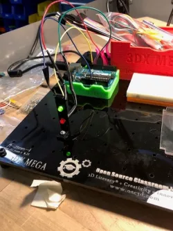 3DX two LEDs