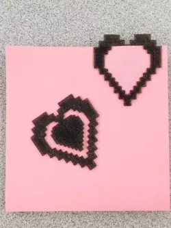 8Bit Heart paperclip