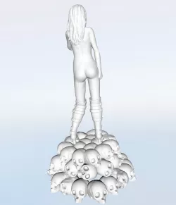 Alice Nude with Skull Base