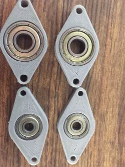 Ball bearing mounting