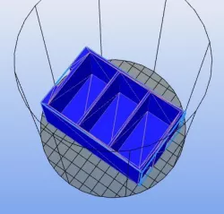 Base control remoto encastrable