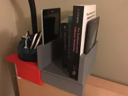 Bed Bookshelf With Slots for Kindle & Tablet