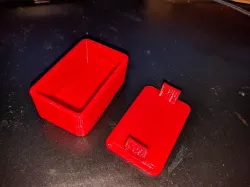 Box with snap-on lid