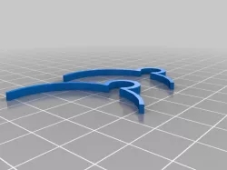 Clip for vacuum floor brush