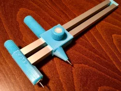 Compass circle cutter