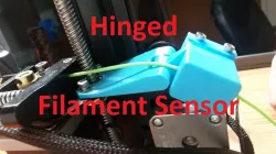 CR-10S Hinged Filament Sensor Mount (Front Plug)