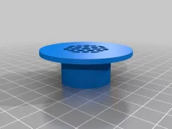 Designer Styled Bathroom Sink Strainer - 3D Printer Optimized