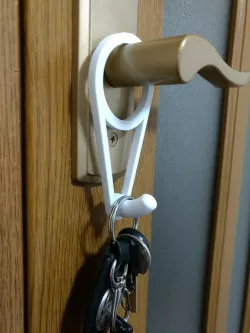 Door knob key hook