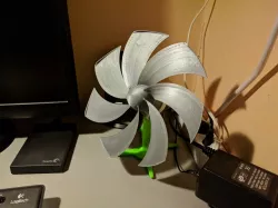 Efficient axial fan blades