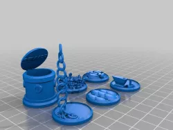 Figure Bases - Set 6 (25mm - 35mm miniatures)