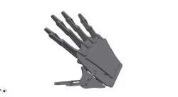Fully Articulated Skeletal Robot Hand