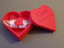 Geocaching Heart Box for Valentines Day