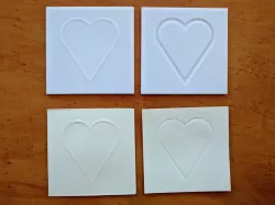 Heart Embossing Plate