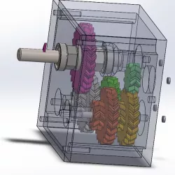 Herringbone/Chevron reducer gear box 1x40