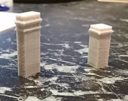 HO Scale Brick Chimney