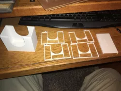 KDM Gold Smoke knight deck box with dividers