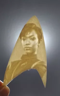 Michael Burnham badge lithophane