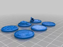 Miniature Bases - Set 3 (25mm - 35mm figures)