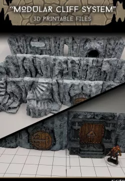 Modular Cliffs - 28mm gaming - Sample Items