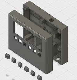 MP3 player with LCD [AU7860-LCD16X2R] Enclosure
