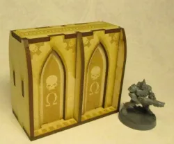 Necromunda Zone Mortalis compatible wall for 3mm laser cut MDF