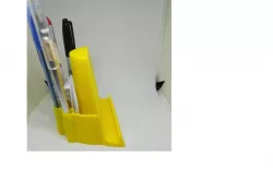 Pen holder tablet stand with hidden compartment