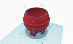plant pot with standing base