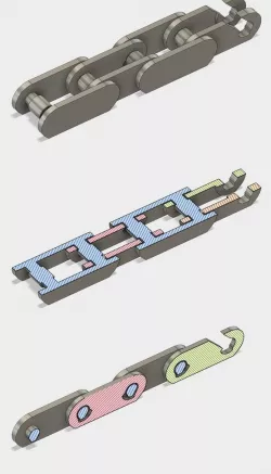 Print in Place Chain