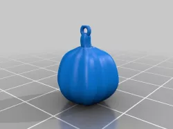 Pumpkin Keychain Ring