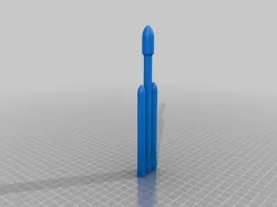 re-enforced falcon heavy rocket model