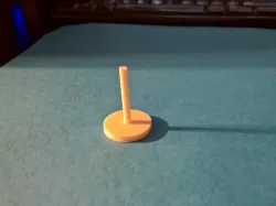 Round push key for indoor privacy lock