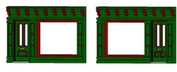 SCALEPRINT SINGLE SHOP FRONTS LEFT AND RIGHT 00/HO SCALE